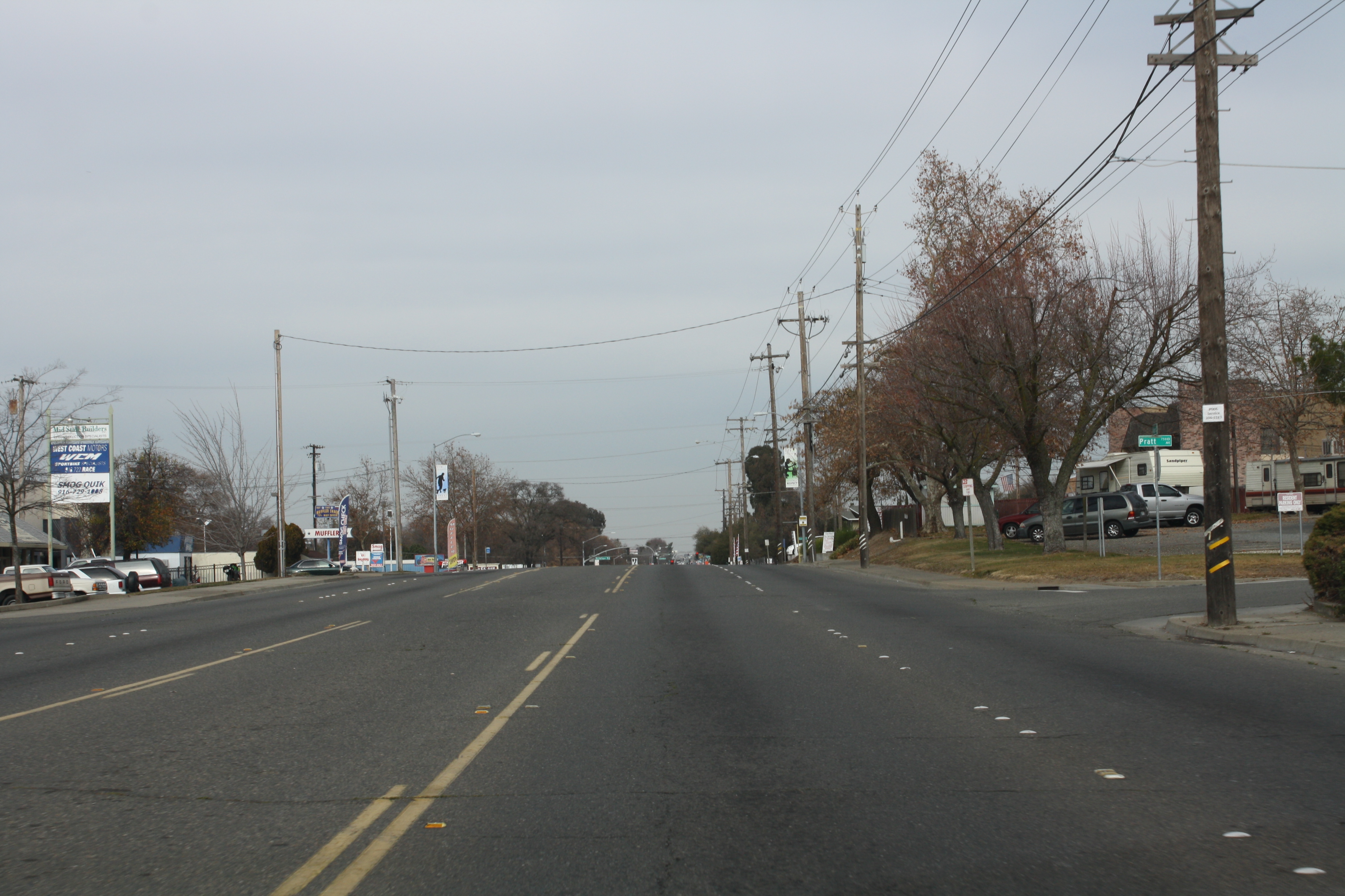 Congested Overhead Utilities